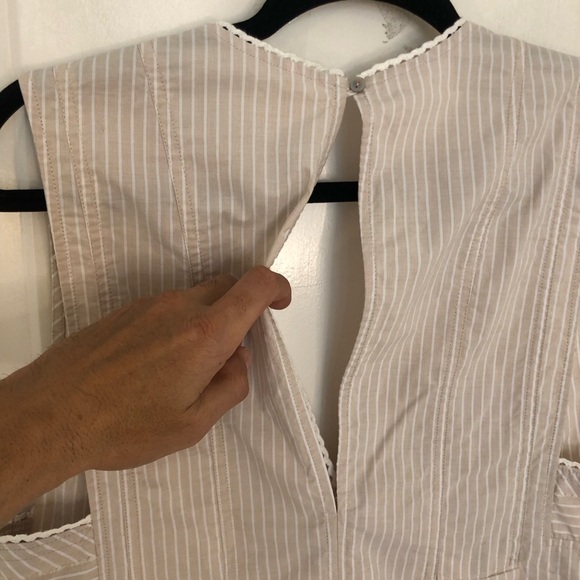 NWOT Free People Good Feels Striped Peplum Top Sz medium sleeveless summer - Picture 11 of 15